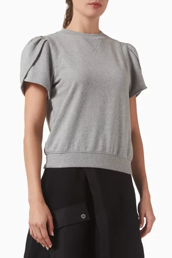 بلوزة توليب فرنش تيري