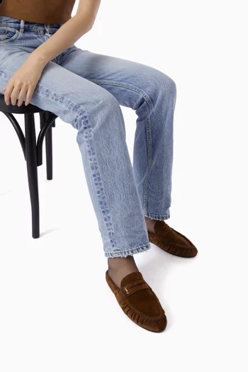 حذاء سهل الارتداء مفتوح من الخلف شمواه