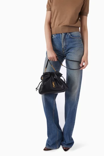 Jamie Shoulder Pouch in Leather