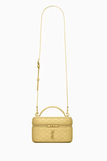 حقيبة مستحضرات تجميل غابي جلد ماعز