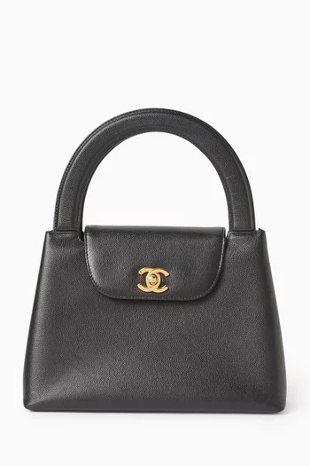 حقيبة كيلي كبيرة من التسعينيات جلد كافيار