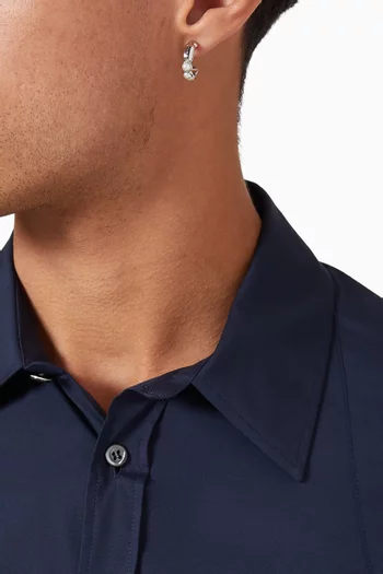 Skull & Pearl Single Earring in Brass