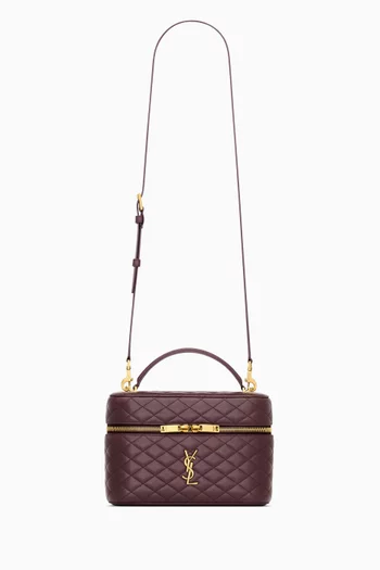 Large Gaby Vanity Case in Quilted Lambskin