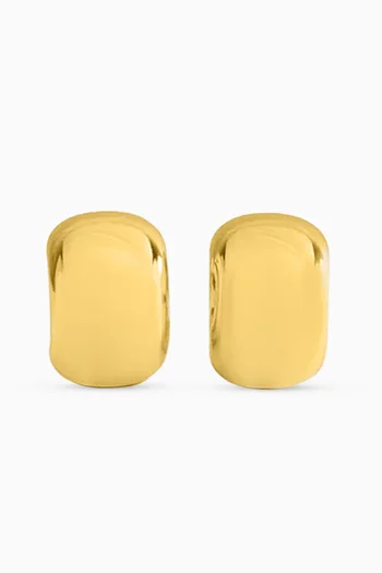 Azur Everyday Hoop Earrings in 24kt Gold-plated Brass