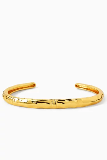 Nicola Cuff Bracelet in 24kt Gold-plated Brass