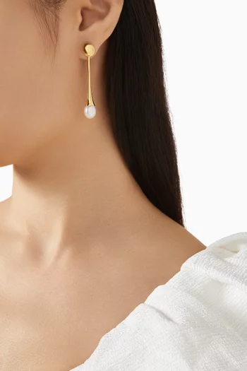Sirin Drop Earrings in 18kt Gold-plated Sterling Silver