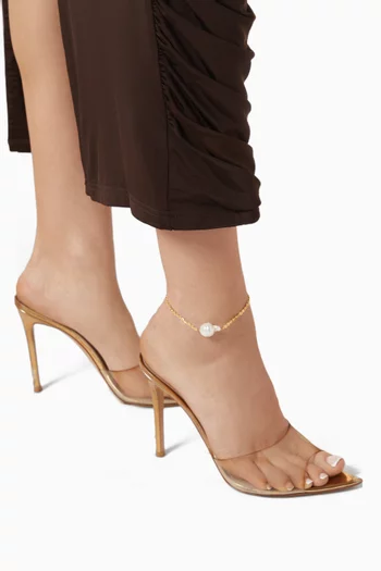 Quadris Anklet in 18kt Gold-plated Sterling Silver