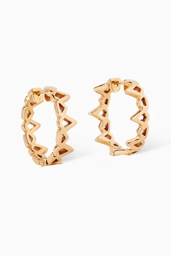 My Star Hoop Earrings in 18kt Rose Gold