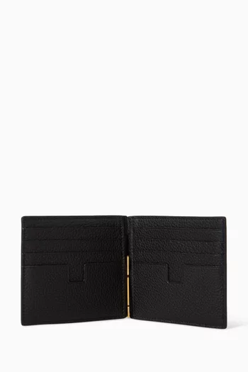 محفظة بمشبك للنقود الورقية جلد