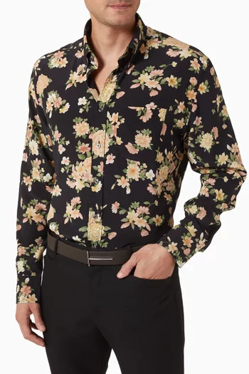 حزام رفيع بوجهين وإبزيم بشعار حرف T جلد