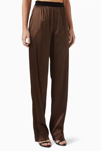 PJ Pants in Stretch-silk