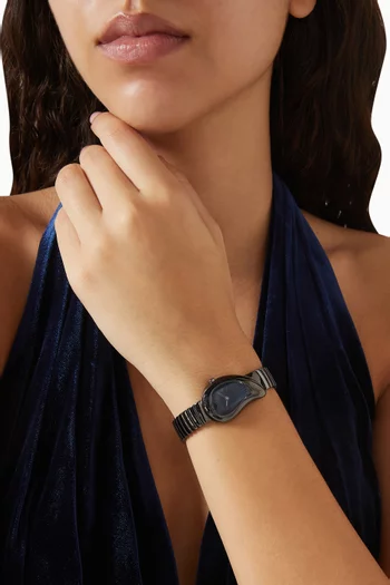 ساعة دروب اسينس كوارتز ستانلس ستيل، 23 مم