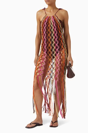 Helena Macrame Dress in Cotton