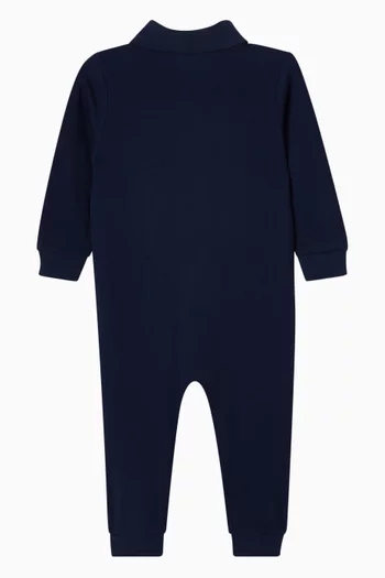 Graphic Romper in Fleece