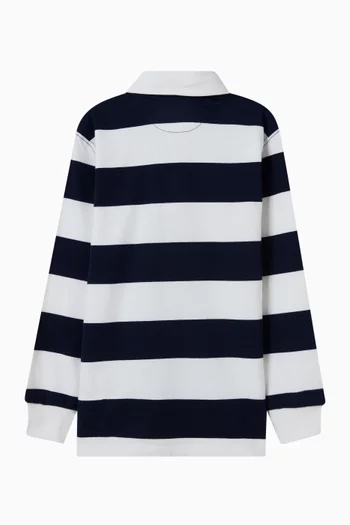 Striped Rugby Shirt in Cotton