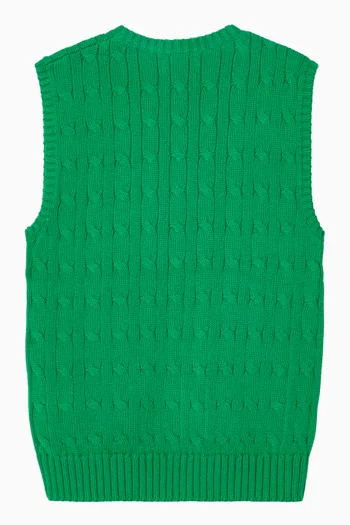 Cable Knit Vest