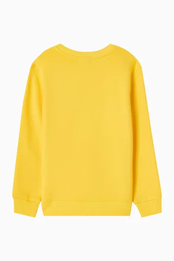 سويت شيرت بطبعة لاعب بولو على الحصان مزيج قطن