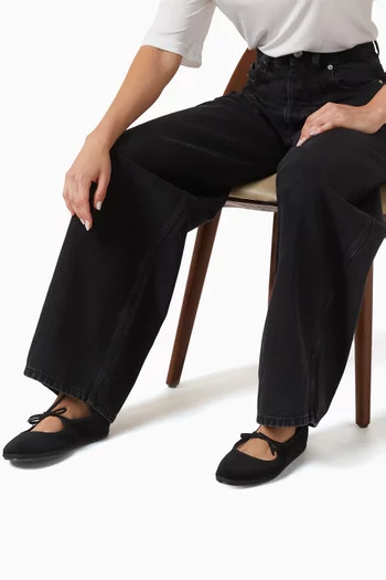 Brigitte Ballet Flats in Velvet