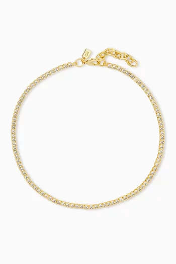 Mini Elysian Necklace in 18kt Gold-plated Brass