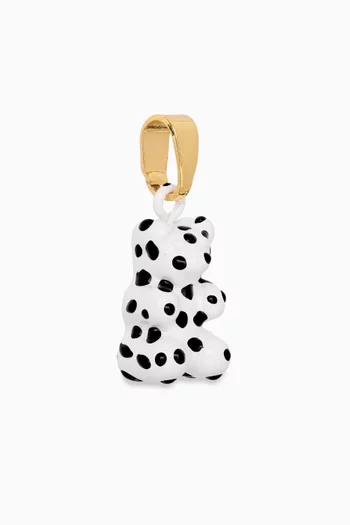 Dalmatian Nostalgia Bear Pendant in 18kt Gold-plated Brass
