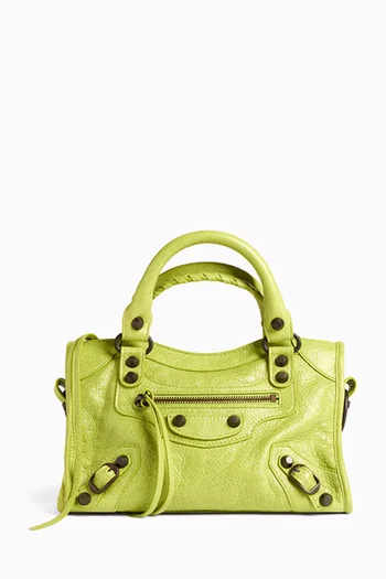 Mini Le City Bag in Arena Lambskin