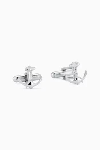 Anchor Cufflinks in Sterling Silver