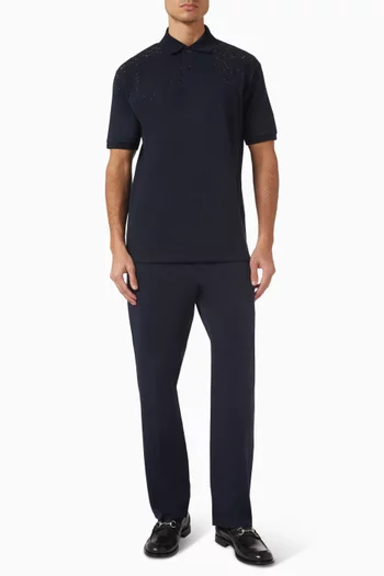 Crystal Polo Shirt in Cotton Piquet