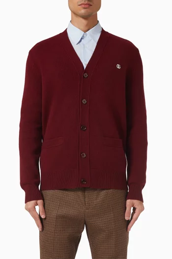 Embroidered Cardigan in Wool & Cashmere