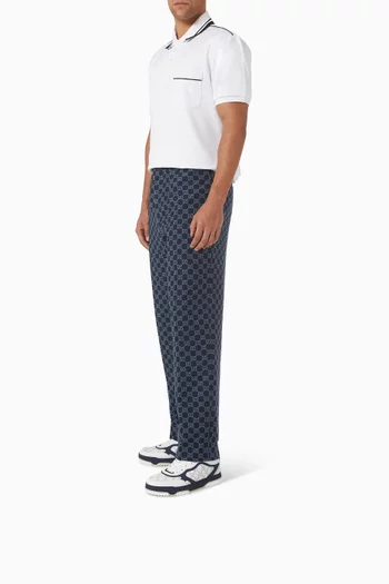 سنيكرز ريويب بشعار حرفي GG جلد