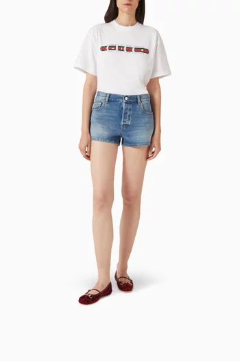 حذاء باليرينا ماري جين بحلية لجام الحصان وكعب مسطح مخمل