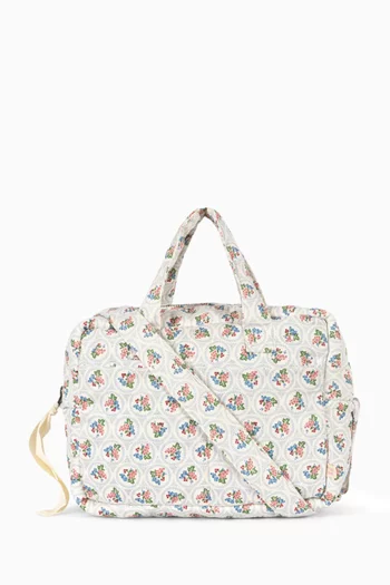 حقيبة دول مزينة بتطريزات فواكه