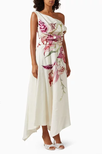 فستان ويفرلي بكتف مكشوف