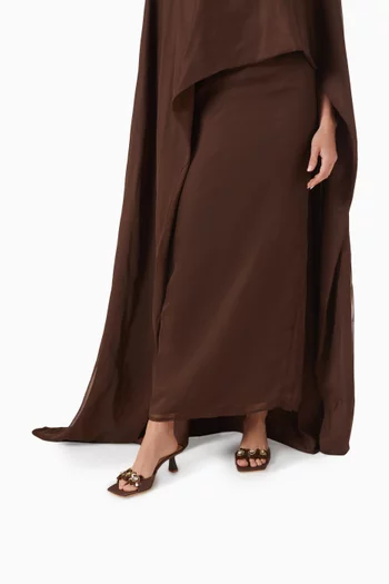 Eclat De Marguerite 70 Mules in Satin