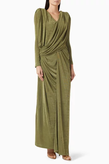 Elle Draped Maxi Dress