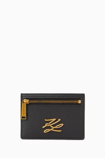 K/Autograph Cardholder in Leather