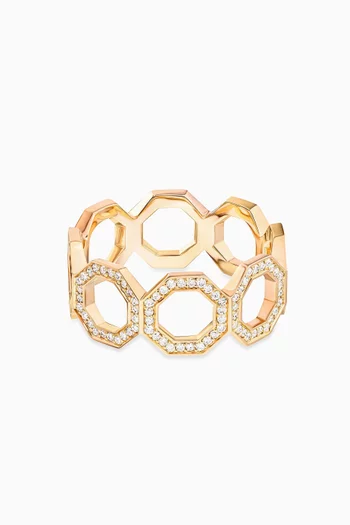 Dibla Turath Diamond Ring in 18kt Rose Gold