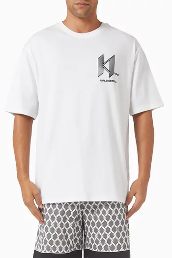 Small Artwork K T-shirt in Jersey