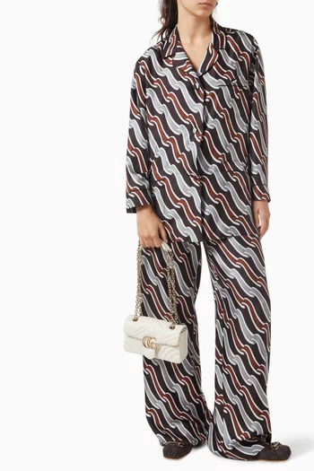 Printed Shirt in Silk Twill