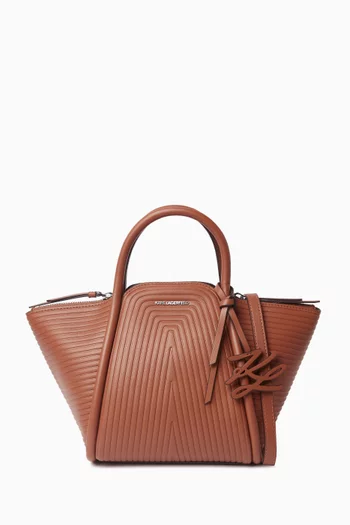 Small K/Wellen Tote Bag in Faux Leather