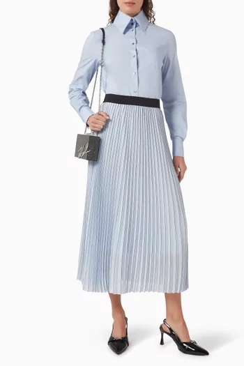 Everyday Embroidered Blouse in Poplin