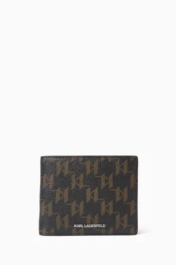 K/Monogram Bifold Wallet in Canvas