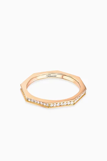 Dibla Turath Diamond Ring in 18kt Rose Gold
