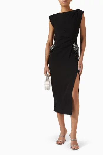 فستان فريكست مزين بتطريزات