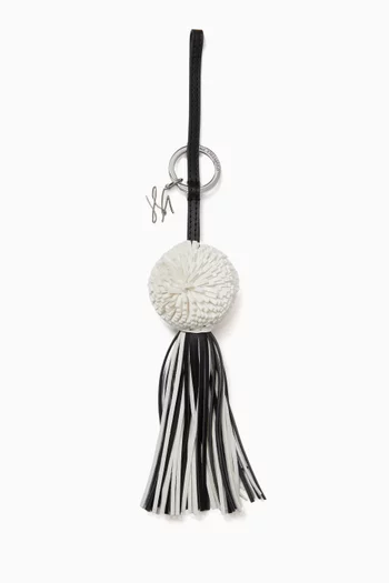 K/Autograph Pom-pom Charm in Faux Leather
