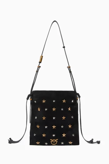 Mini Slouchy Star Bag in Suede