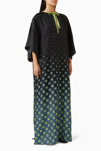 Degrade Monogram Kaftan in Silk-twill