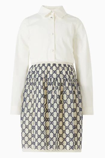 تنورة بشعار حرفي GG