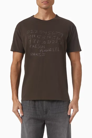 Numerical T‑shirt in Cotton