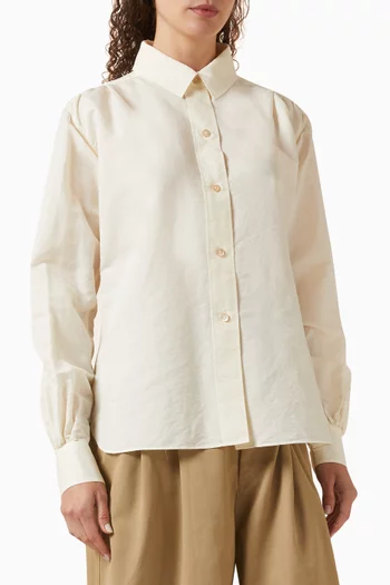 Loose-fit Shirt in Silk-cotton