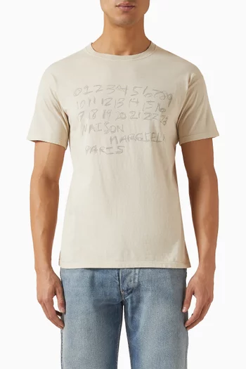 Numerical T-shirt in Cotton